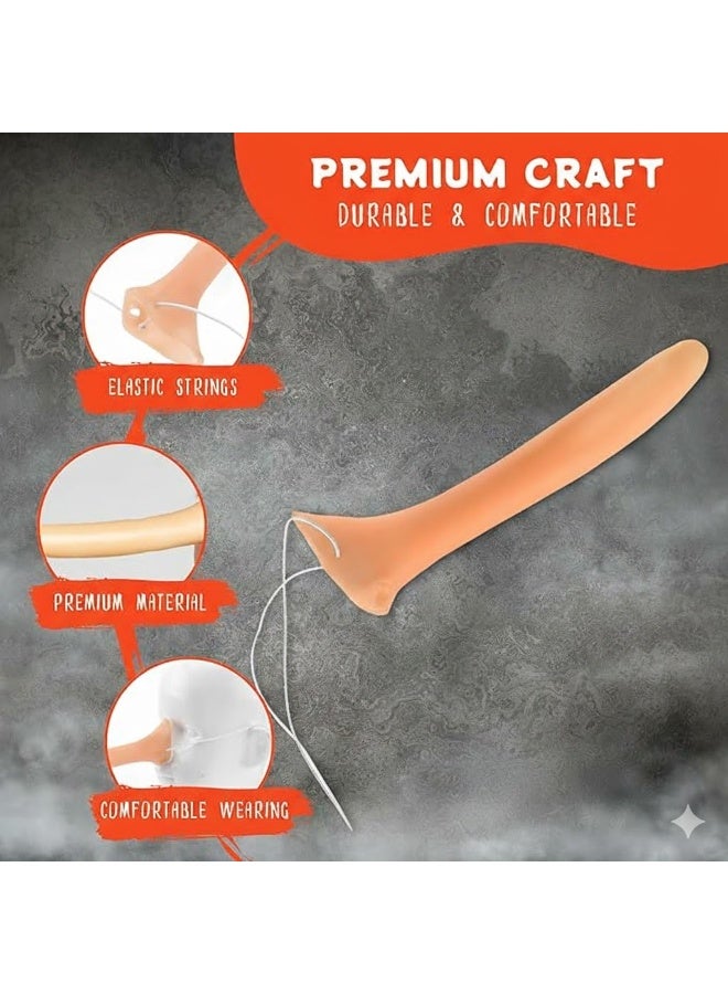 غوغا انف تنكري طويل لاتكس واقعي – انف صناعي للكوسبلاي والهالوين والحفلات، مريح وخفيف الوزن، اكسسوار ملابس تنكرية للأطفال والكبار - Image 2